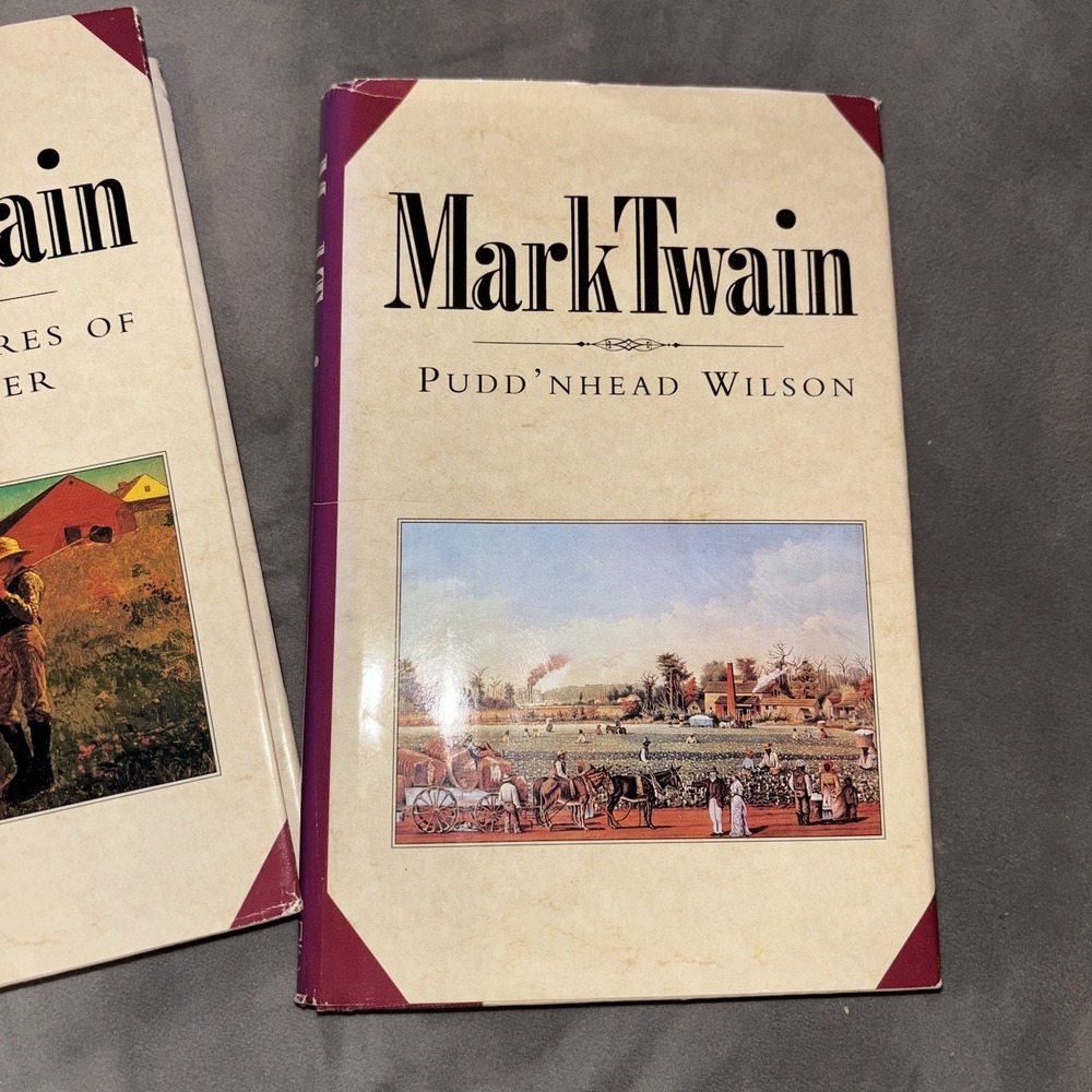 Mark Twain 3 Book Set Hardcover Tom Sawyer Innocents Abroad BOMC Vintage 1992 - Picture 2 of 12